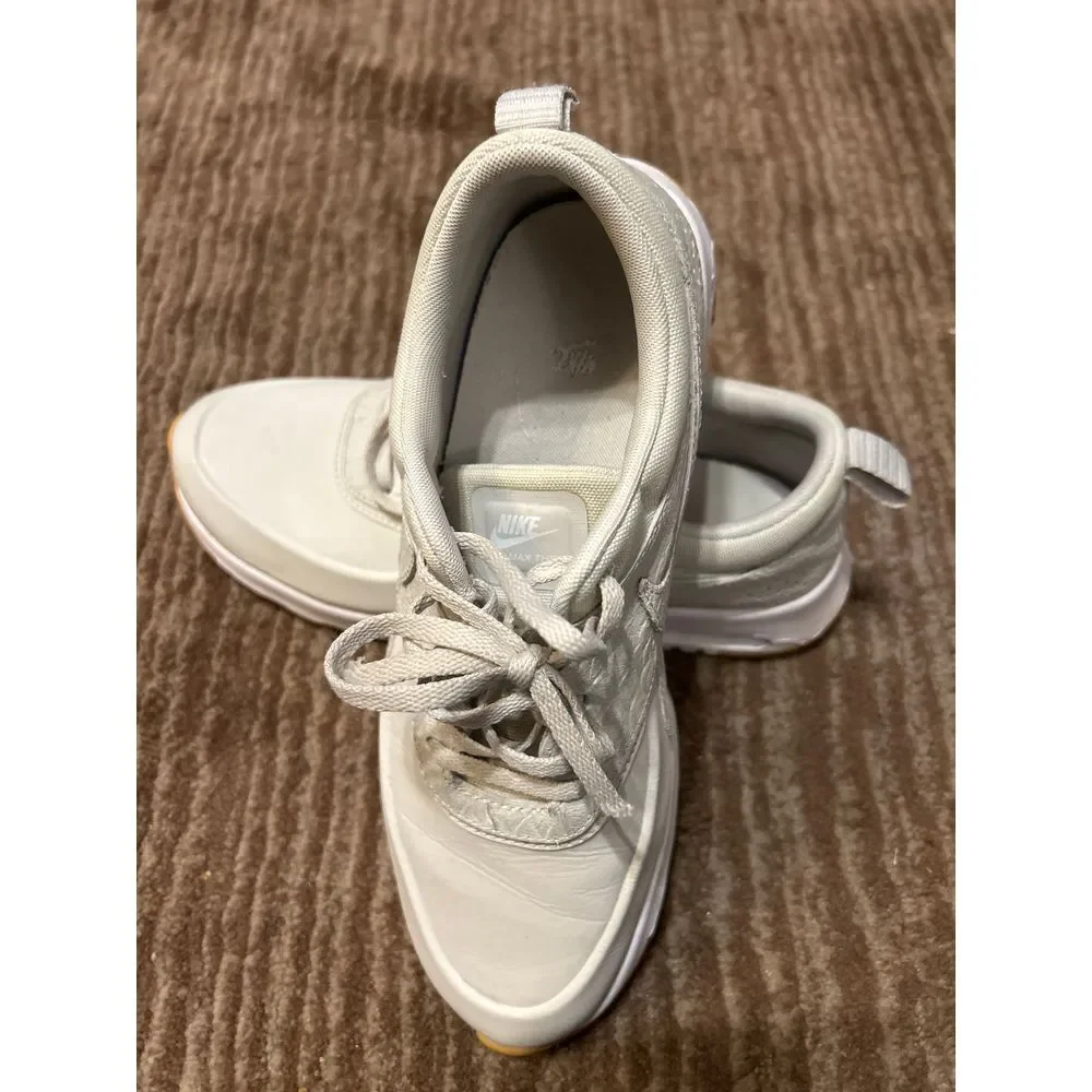 Nike Air Max Thea Premium Off-White Leather Sneakers‎ Casual Athletic Shoes